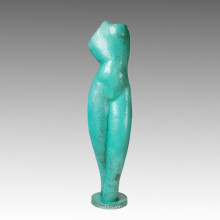 Большая статуя женского тела Бронзовая скульптура Tpls-010A / B